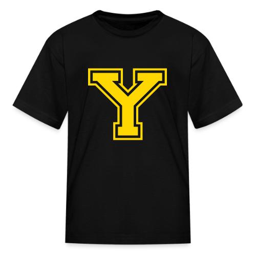 Letter Y – Capital Athletic Alphabet Monogram - Kid's T-Shirt