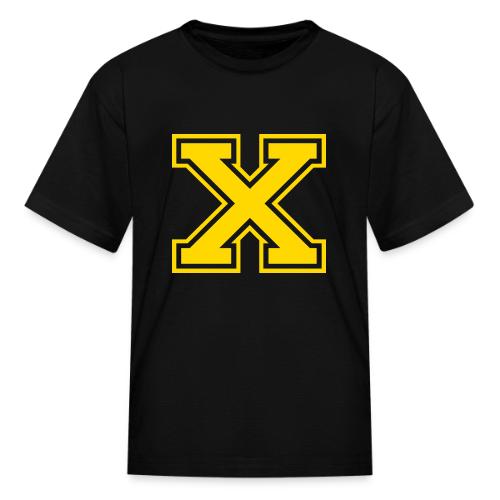 Letter X – Capital Athletic Alphabet Monogram - Kid's T-Shirt