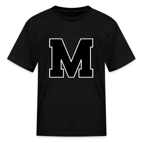 Varsity Letter M Collegiate Alphabet Art - Kid's T-Shirt
