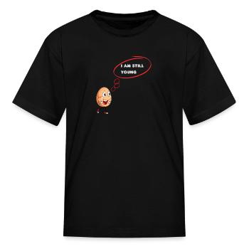 iam still young - Kid's T-Shirt - black - Front