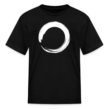 Enso Zen Circle - Kid's T-Shirt - black - Front
