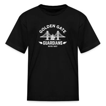 Golden Gate Guardians - Kid's T-Shirt - black - Front