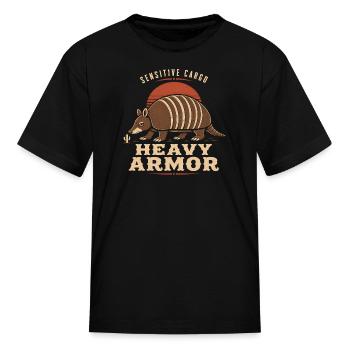 Armadillo Funny Armadillo Texas Desert Animal Gift - Kid's T-Shirt - black - Front