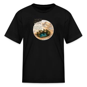 White Desert Egypt Oasis - Kid's T-Shirt - black - Front