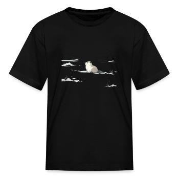 Silent Arctic Ground Squirrel - Kid's T-Shirt - black - Front
