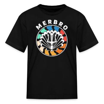 Merman Mermaid Brother - Kid's T-Shirt - black - Front