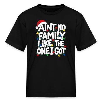 Matching Family Christmas Lights Quotes Sayings - Kid's T-Shirt - black - Front