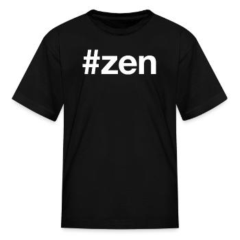 ZEN Hashtag - Kid's T-Shirt - black - Front