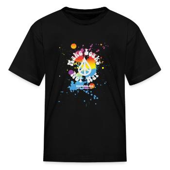 Make Leaks Not War WikiLeaks - Kid's T-Shirt - black - Front
