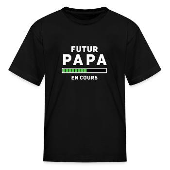 Future Dad in progress W - Kid's T-Shirt - black - Front