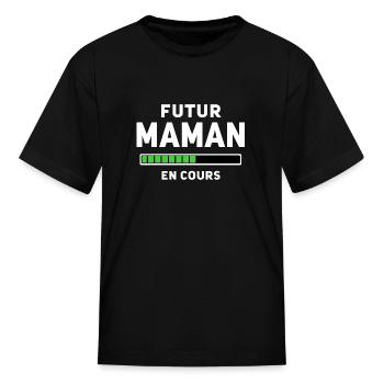 Future Mom in progress W - Kid's T-Shirt - black - Front