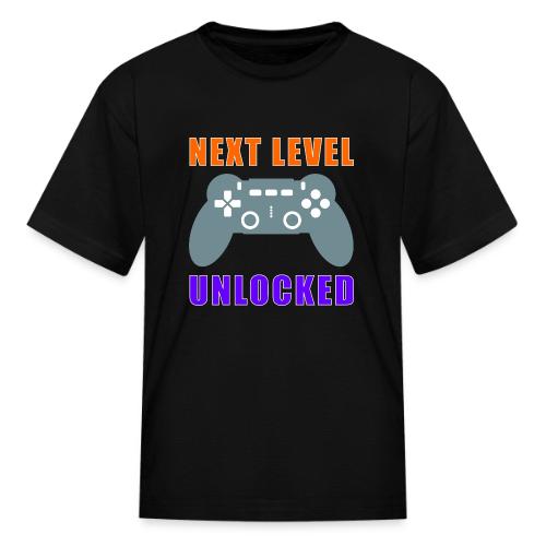 Next Level Unlocked Gamer Design - Kid's T-Shirt