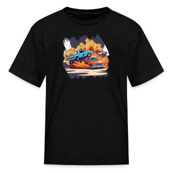 Demo Derby Demolition Derby Demolition Derby Lover - Kid's T-Shirt - black - Front