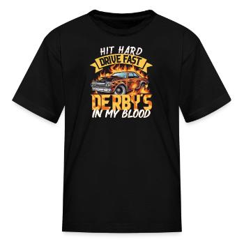 Demo Derby Demolition Derby Demolition Derby Lover - Kid's T-Shirt - black - Front