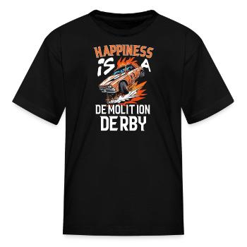 Demo Derby Demolition Derby Demolition Derby Lover - Kid's T-Shirt - black - Front