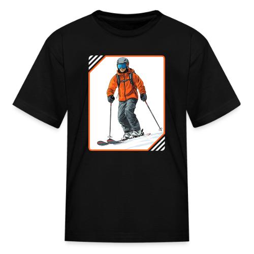 Skiing Thrill Ride - Kid's T-Shirt