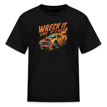 Demo Derby Demolition Derby Demolition Derby Lover - Kid's T-Shirt - black - Front