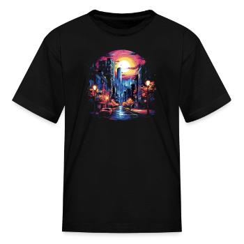 Neon Soul - Kid's T-Shirt - black - Front