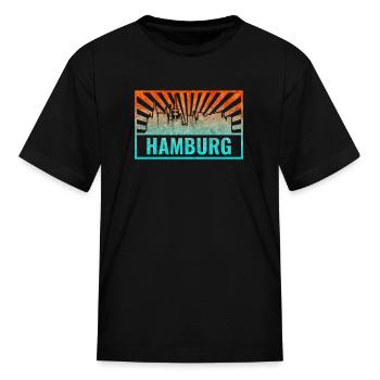 Hamburg Germany - Kid's T-Shirt - black - Front