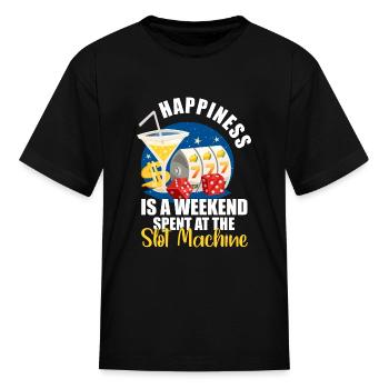 Casino Gambler Luck - Kid's T-Shirt - black - Front