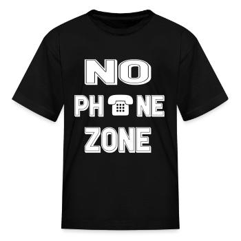 NO PHONE ZONE - Kid's T-Shirt - black - Front