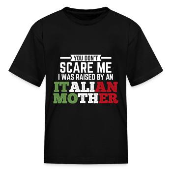 Italian Flag Italy Italian - Kid's T-Shirt - black - Front