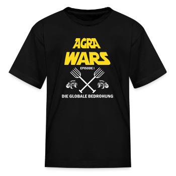 Country connects AGRA WARS Demo farmer - Kid's T-Shirt - black - Front