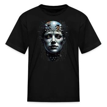 MATRIX CUBE HEAD - Kid's T-Shirt - black - Front