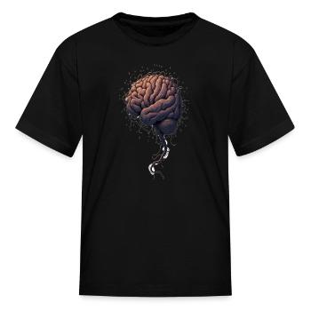 AI Mind – Meditating With Code - Kid's T-Shirt - black - Front