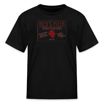 Nick's Pizza - Kid's T-Shirt - black - Front