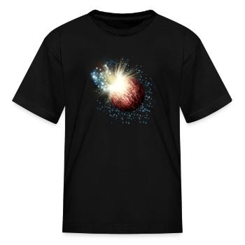 Planet Explosion - Kid's T-Shirt - black - Front