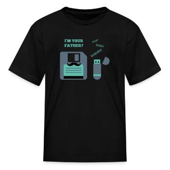 Nerd Geek - Kid's T-Shirt - black - Front