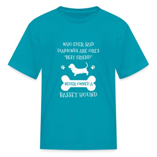 My Best Friend Is Basset Hound Cool Gift - Kid's T-Shirt