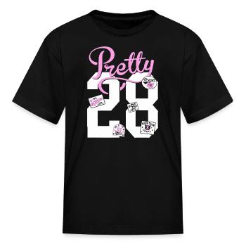 Pretty 23 Pink Script Logo - T-shirt Enfant - noir - Devant