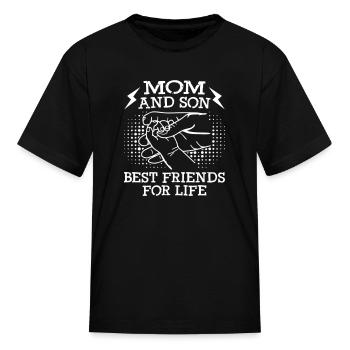 Maman et fils meilleurs amis pour la vie - T-shirt Enfant - noir - Devant