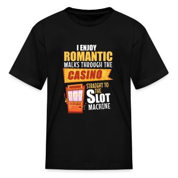 Casino Machine Roulette - Kid's T-Shirt - black - Front