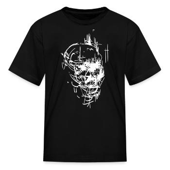 apehead - Kid's T-Shirt - black - Front