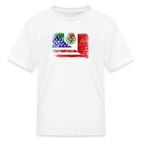 Vintage Mexican American Flag - Kids' T-Shirt