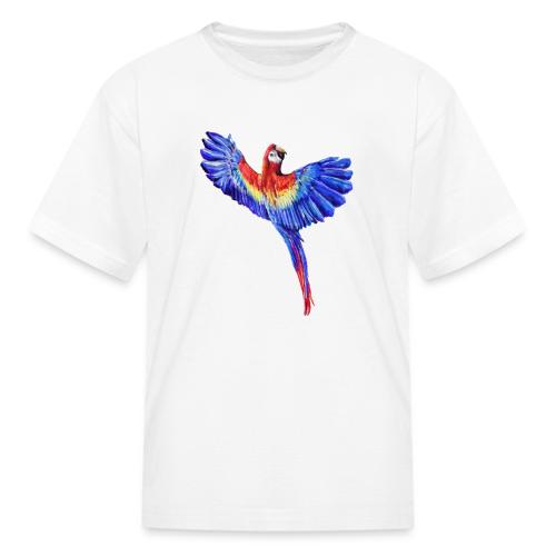 Scarlet macaw parrot - Kid's T-Shirt