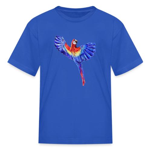 Scarlet macaw parrot - Kid's T-Shirt