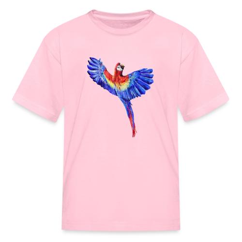 Scarlet macaw parrot - Kid's T-Shirt