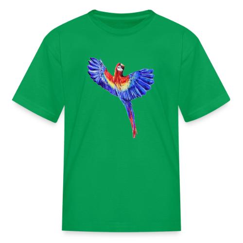 Scarlet macaw parrot - Kid's T-Shirt