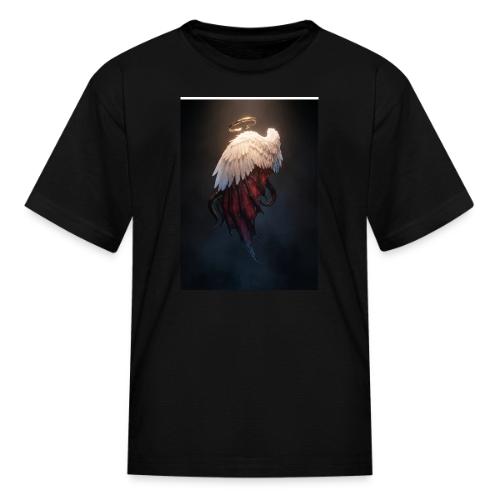 Angel vs Demon Wings Dark Aesthetic Gothic T-Shirt - Kid's T-Shirt