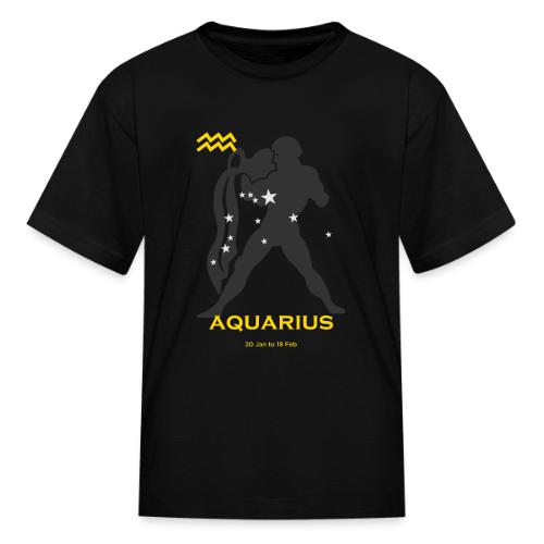 Aquarius zodiac astrology horoscope - Kid's T-Shirt