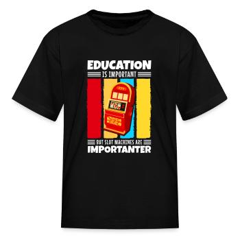 Casino Machine Arcade - Kid's T-Shirt - black - Front