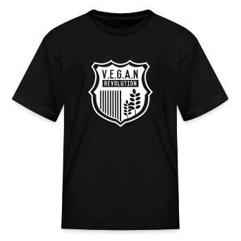 Vegan Revolution - Kid's T-Shirt - black - Front