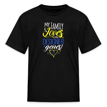 T21 Toddler Gift - Kid's T-Shirt - black - Front
