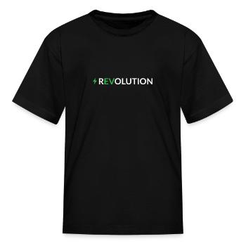 Electric Car Revolution - Kid's T-Shirt - black - Front