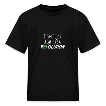Electric Car Revolution - Kid's T-Shirt - black - Front