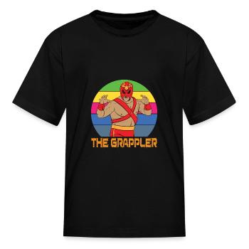The Grappler Wrestler Combat Sport Grappling - Kid's T-Shirt - black - Front